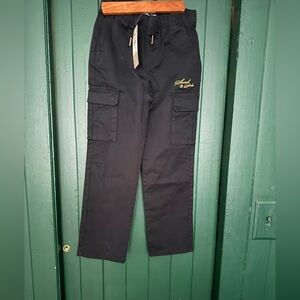 Boys Scotch & Soda Black Cargo Pants